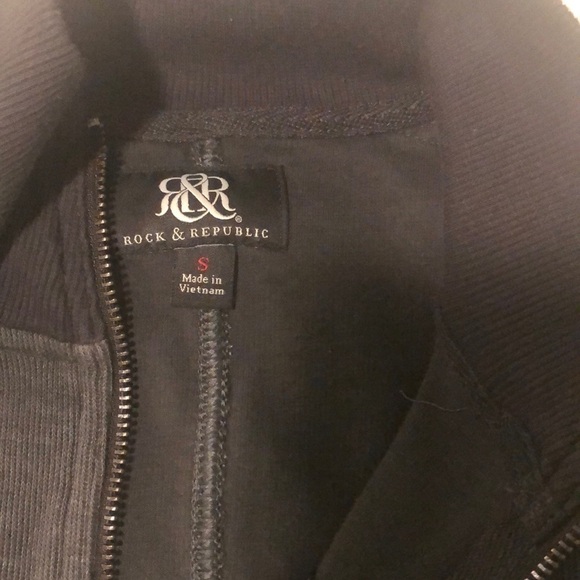 Rock & Republic zippered dark grey zippered jacket - Picture 2 of 9